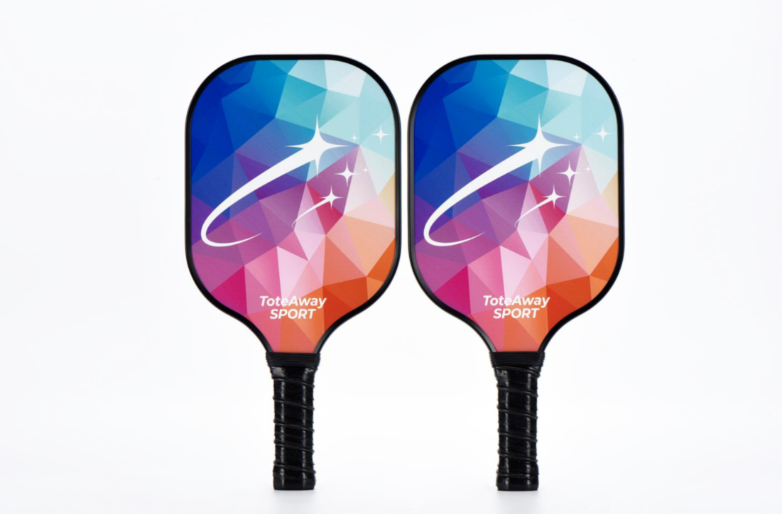 TOTEAWAY SPORT Vibrant Fiberglass Pickleball Paddle – Lightweight PP Honeycomb Core Paddle (213g)