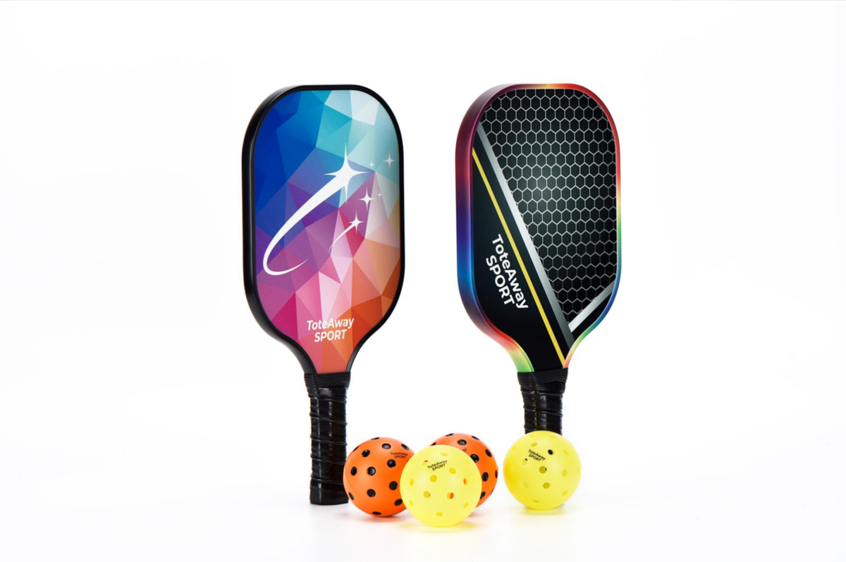 TOTEAWAY SPORT Pro 40-Hole Competition Pickleball Balls – 74mm Rotomolded PE Outdoor Balls (26g) Sport Balls