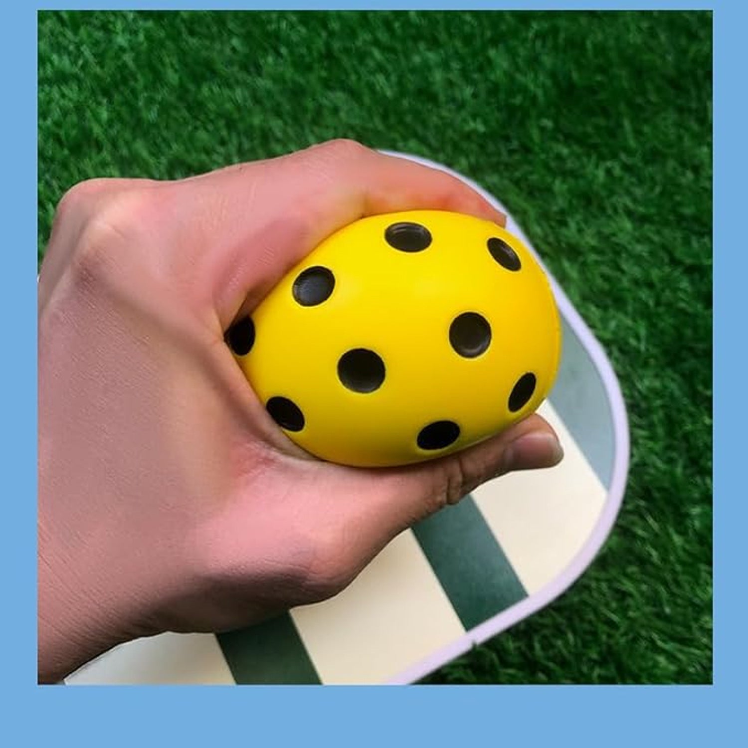 pickAway Polka Dot Silent Foam Pickleball Balls – 74mm Noise-Reducing Indoor Practice Balls (26g)