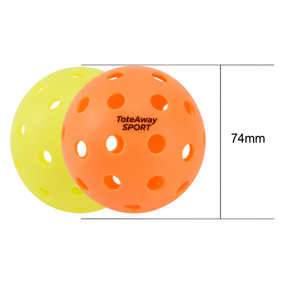 TOTEAWAY SPORT Family Pickleball Set for 4 – 2 Adult Paddles (16mm Control + 13mm Power), 2 Kids Paddles, 4 Outdoor & 4 Silent Balls, 2 Cases