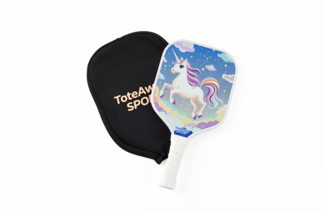 TOTEAWAY SPORT Pickleball Paddle Sleeve – Protective Cover for 13mm & 16mm Paddles (Black)