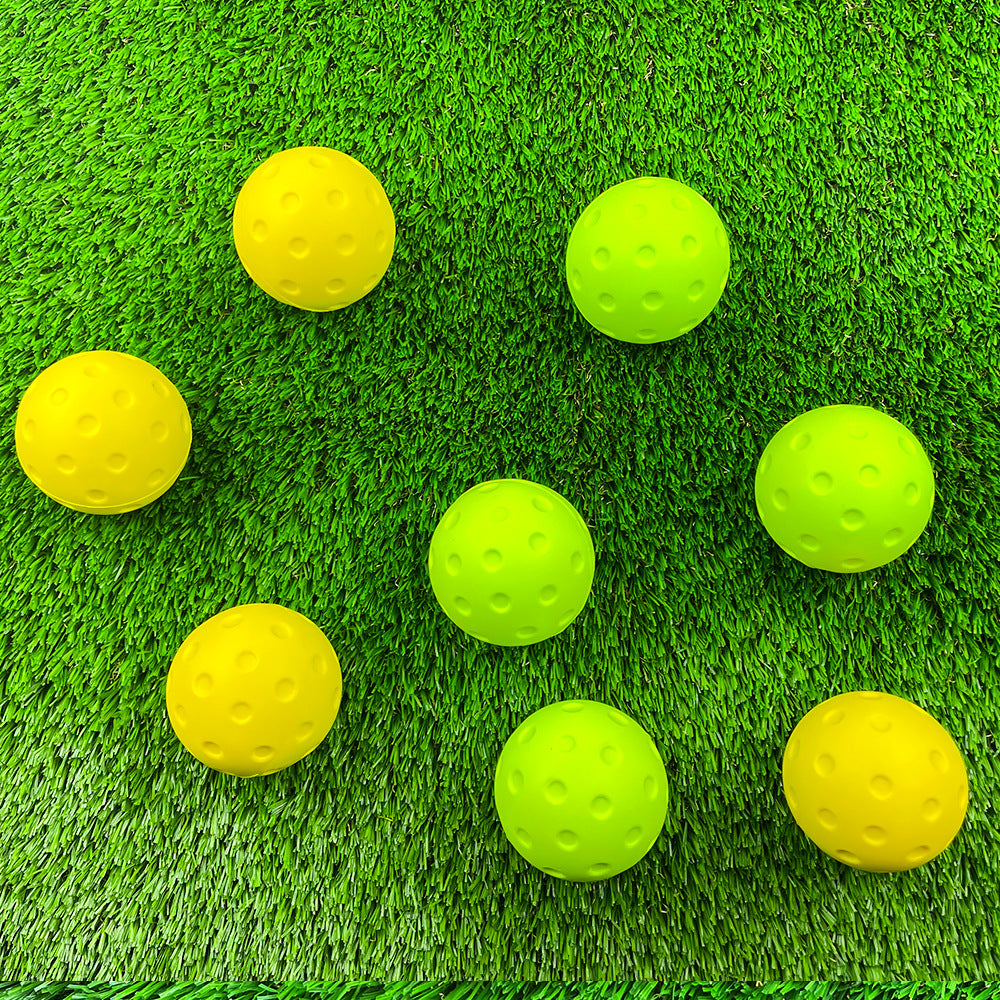 pickAway Silent Foam Pickleball Balls – 74mm Noise-Reducing Indoor Practice Balls (26g)