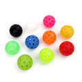 pickAway Vibrant 40-Hole Indoor/Outdoor Pickleball Balls – 74mm Injection Molded PE Balls (26g)