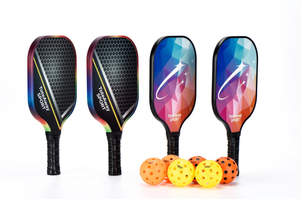 TOTEAWAY SPORT Pro 40-Hole Competition Pickleball Balls – 74mm Rotomolded PE Outdoor Balls (26g) Sport Balls
