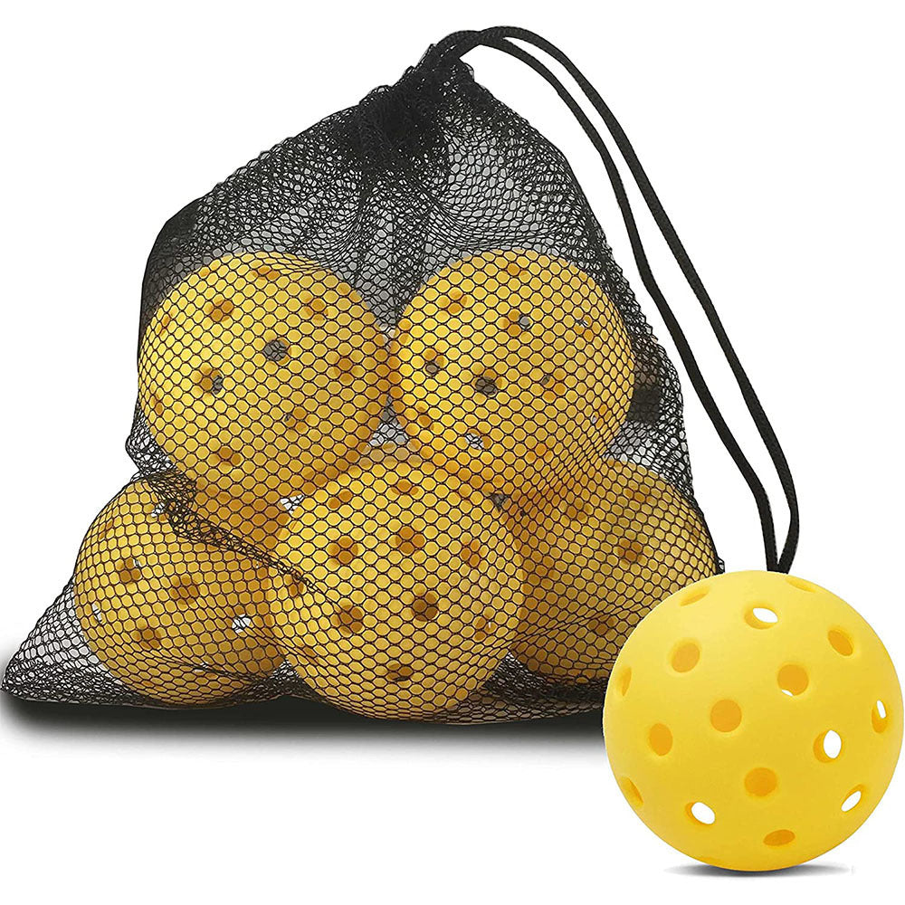pickAway Vibrant 40-Hole Indoor/Outdoor Pickleball Balls – 74mm Injection Molded PE Balls (26g)