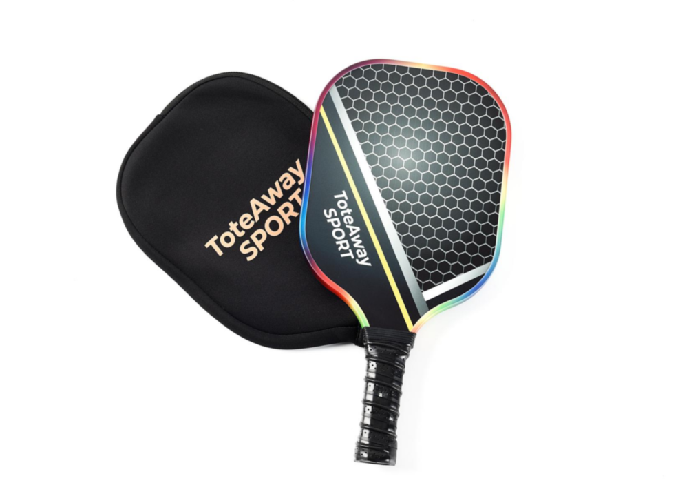 TOTEAWAY SPORT Pickleball Paddle Sleeve – Protective Cover for 13mm & 16mm Paddles (Black)