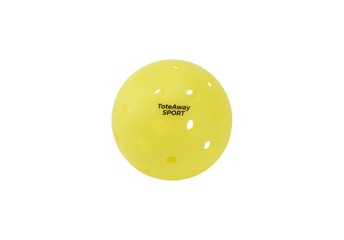 TOTEAWAY SPORT Pro 40-Hole Competition Pickleball Balls – 74mm Rotomolded PE Outdoor Balls (26g) Sport Balls