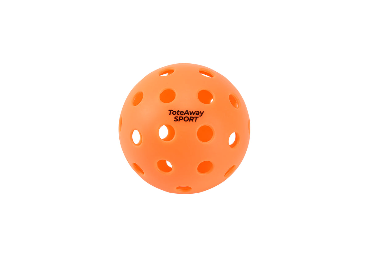 TOTEAWAY SPORT Vibrant 40-Hole Indoor/Outdoor Pickleball Balls – 74mm Injection Molded PE Balls (26g)