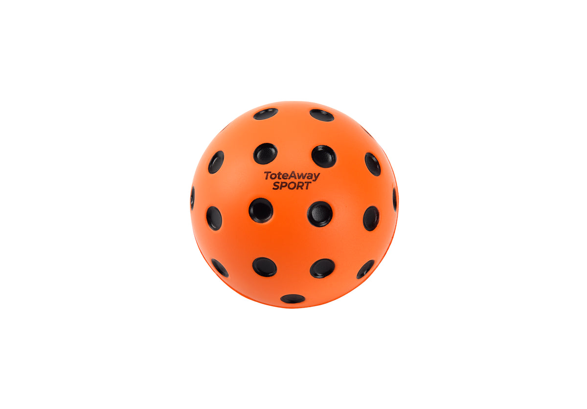 TOTEAWAY SPORT Silent Pickleball with Black Dots – 74mm Noise-Reducing Indoor Practice Balls (29g)