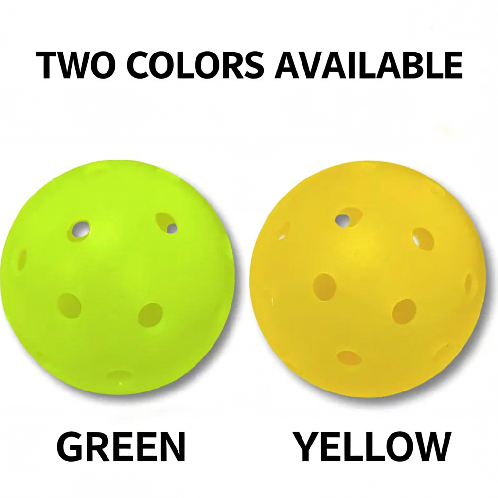 pickAway Pro 40-Hole Competition Pickleball Balls – 74mm Rotomolded PE Outdoor Balls (26g)